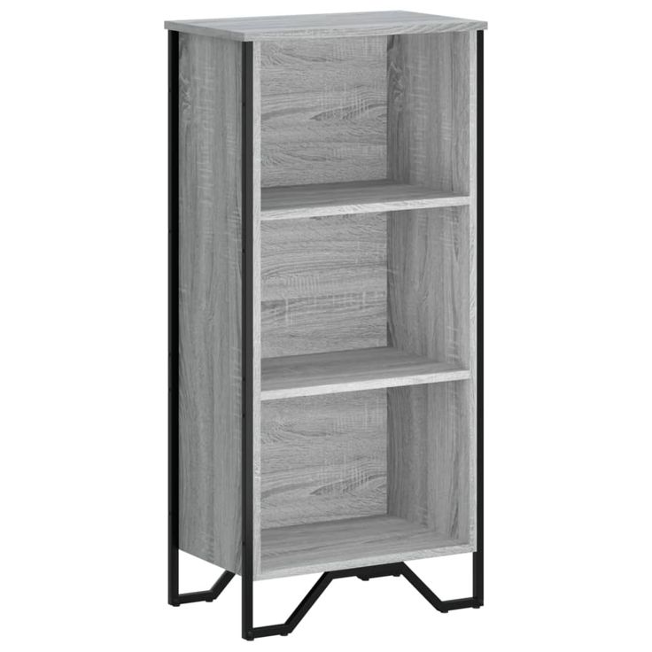 Kirjahylly harmaa Sonoma 50x31x106 cm tekninen puu (48607)