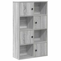 Kirjahylly harmaa Sonoma 60x24x101,5 cm tekninen puu (60396)