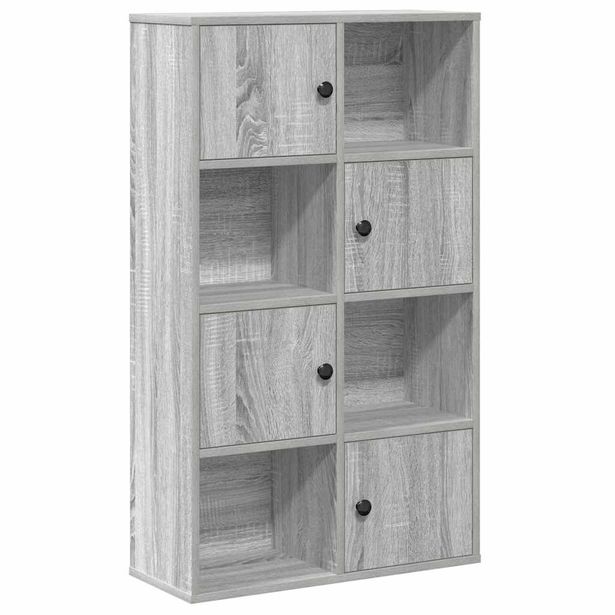 Kirjahylly harmaa Sonoma 60x24x101,5 cm tekninen puu (60396)