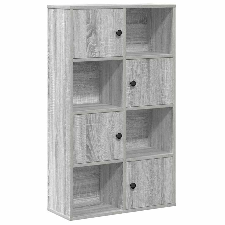 Kirjahylly harmaa Sonoma 60x24x101,5 cm tekninen puu (60396)