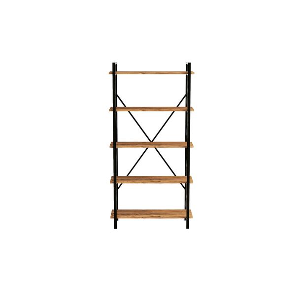 Kirjahylly Linento Furniture Nero Elit, musta/atlassetri