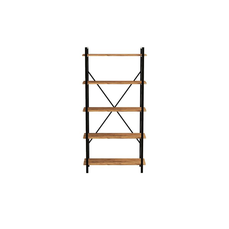 Kirjahylly Linento Furniture Nero Elit, musta/atlassetri