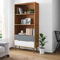 Kirjahylly Molde 85x35x170,5cm, mänty, eri värejä