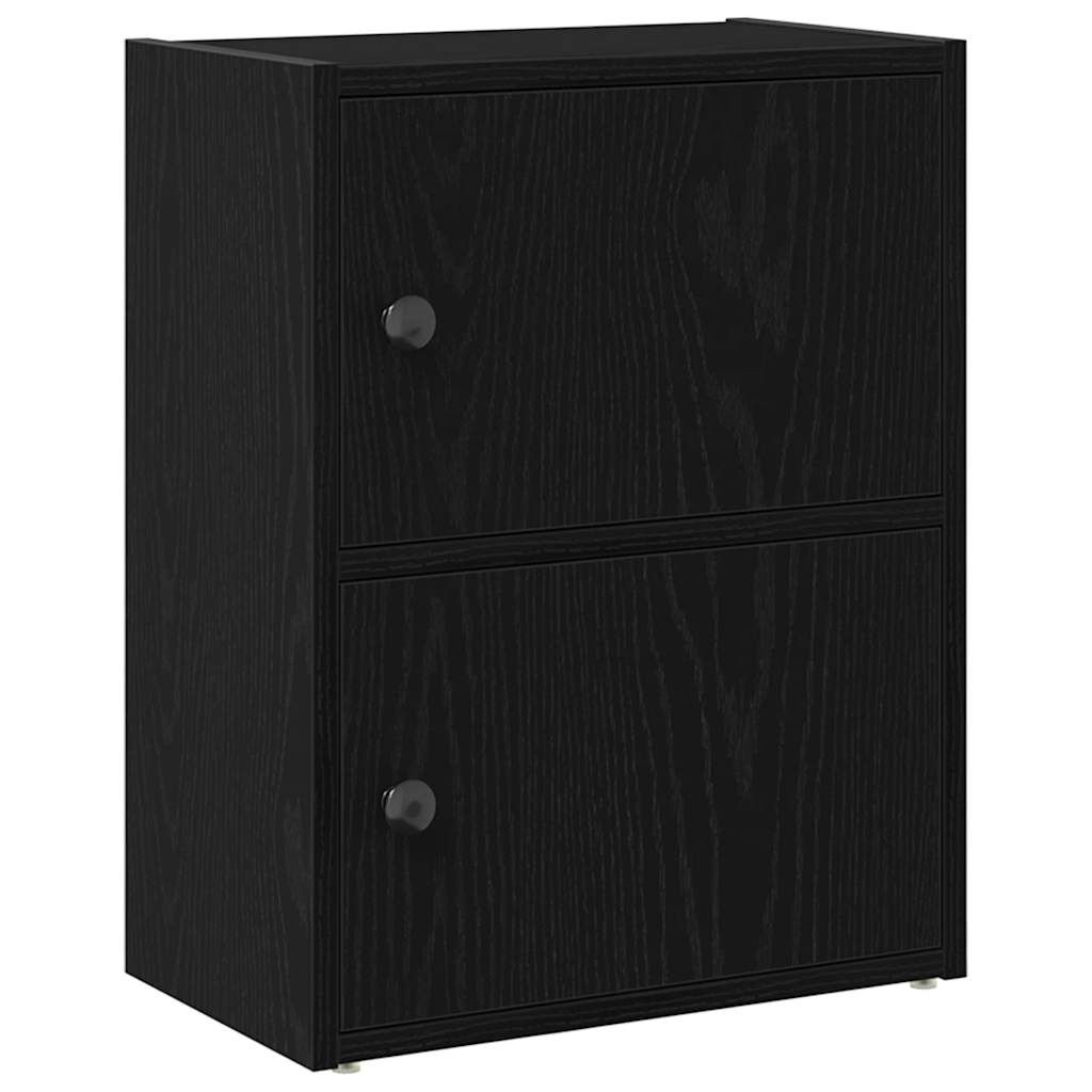 Kirjahylly musta tammi 40x24x52 cm tekninen puu (60356)