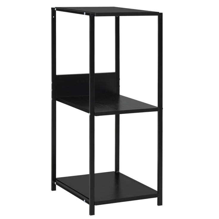 kirjahylly Pieni suora musta 33,5x39,6x79,7 cm tekninen puu (88232)