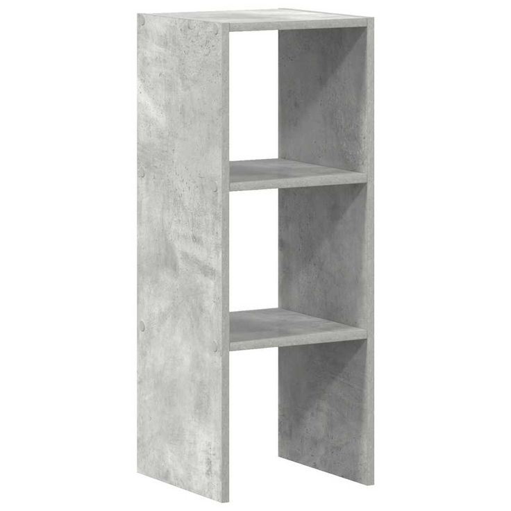 kirjahylly Pinottava betoni harmaa 30x30x80 cm tekninen puu (58809)