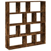 Kirjahylly savutammi 132x29x141,5 cm tekninen puu (10311)