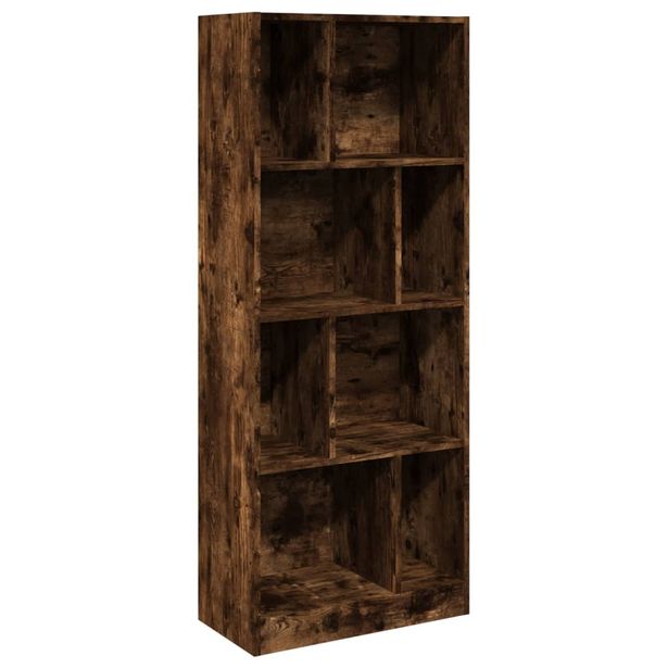 Kirjahylly savutammi 57x28,5x141 cm tekninen puu (48000)