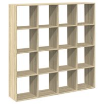 Kirjahylly Sonoma-tammi 137,5x29x137,5 cm lastulevy (10291)