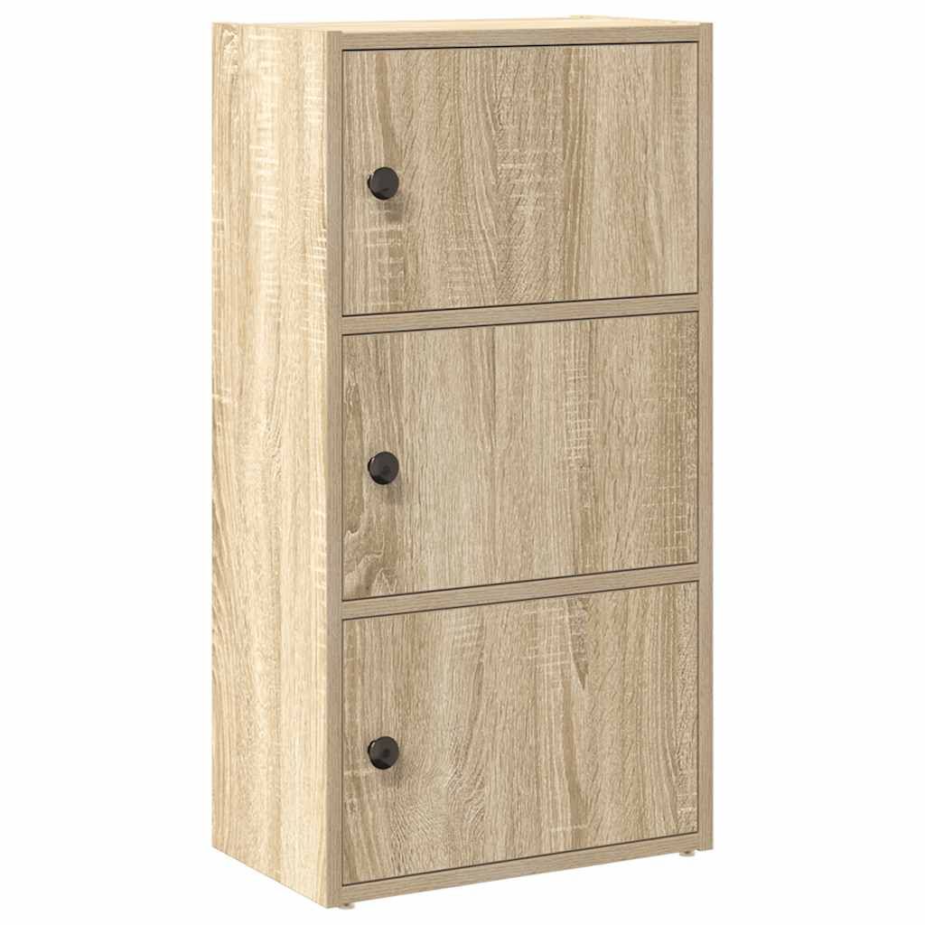 Kirjahylly Sonoma-tammi 40x24x77 cm tekninen puu (60366)