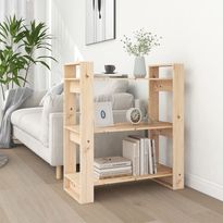 Kirjahylly/tilanjakaja 80x35x91cm, mänty, eri värejä