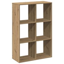 Kirjahylly/Tilanjakaja tammi 69,5x29x103,5 cm tekninen puu (58020)