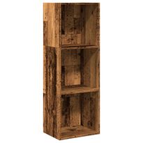Kirjahylly vanha puu 40x30x114 cm tekninen puu (57874)