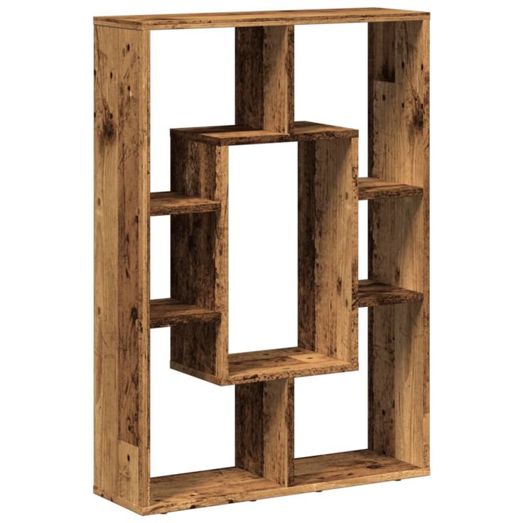Kirjahylly vanha puu 63x20x90 cm tekninen puu (58145)