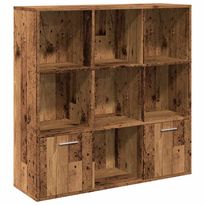 Kirjahylly vanha puu 98x29x97,5 cm tekninen puu (55966)