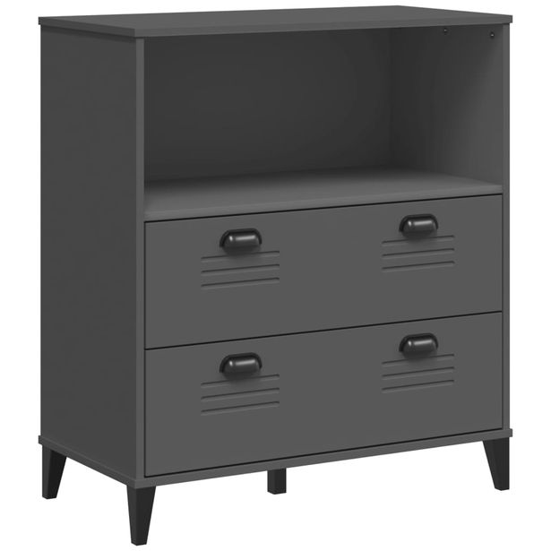 Kirjahylly VIKEN antrasiitin harmaa 80x40x90 cm tekninen puu (74946)