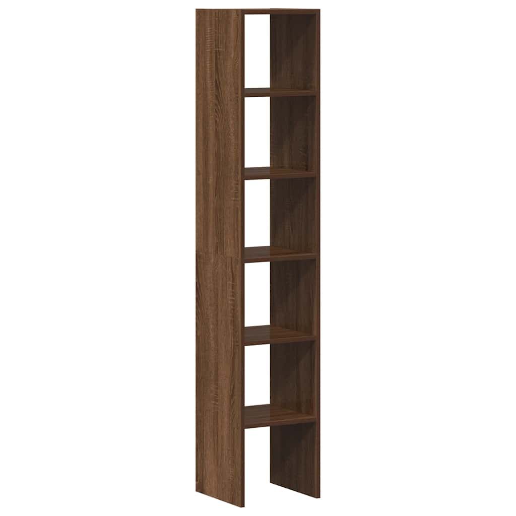 kirjahyllyt 2 kpl Pinottava ruskea tammi 30x30x80 cm (58816)