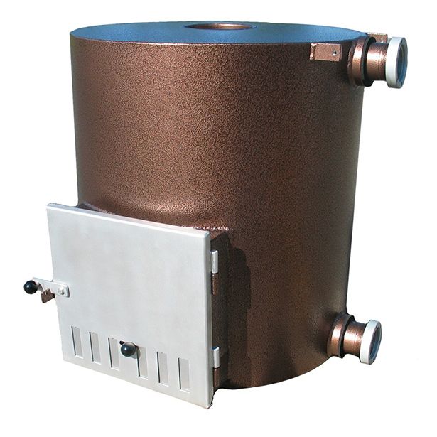 Ulkopuolinen kamina Kirami Tube Alu, 40kW