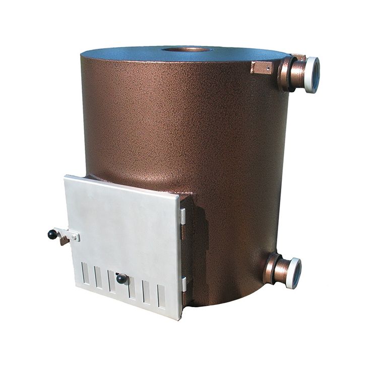 Ulkopuolinen kamina Kirami Tube Alu, 40kW