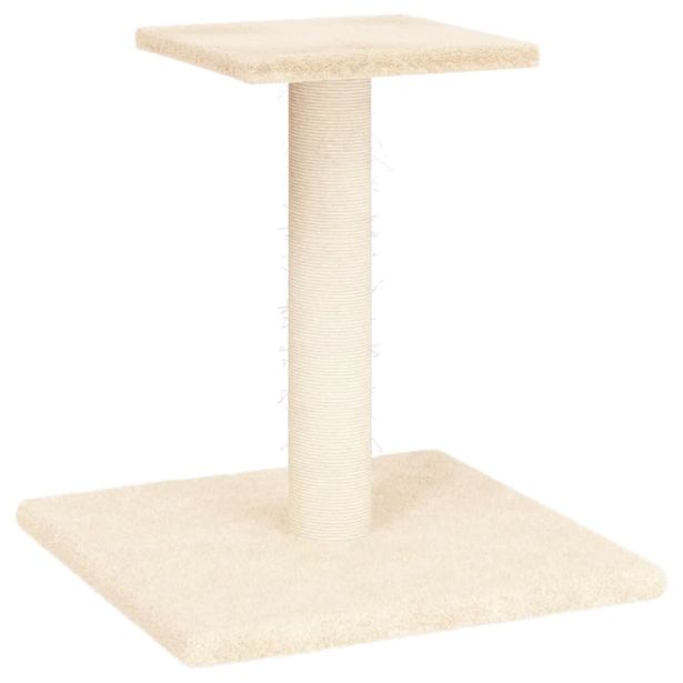 Kissan raapimispylväs tasolla kerma 38 cm (71735)