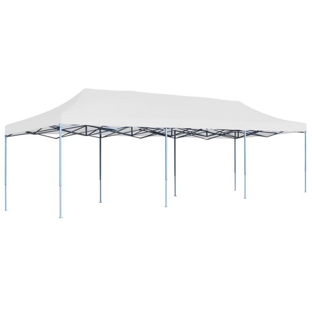 Kokoontaittuva pop-up juhlateltta 3 x 9 m valkoinen