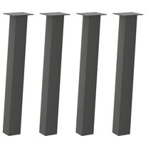 Konsolipöydän jalat 4 kpl antrasiittia 72 cm teräs (12506)