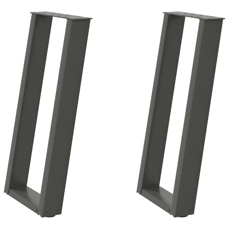 konsolipöydän jalat U-muotoiset 2 kpl antrasiittia 38x(72-73)cm (12782)