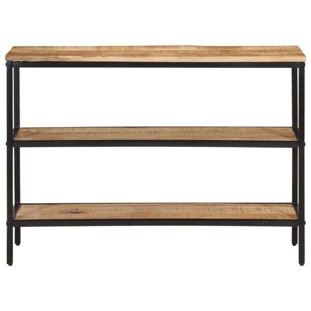 Konsolipöytä 100x35x70 cm täysi karkea mangopuu (74073)