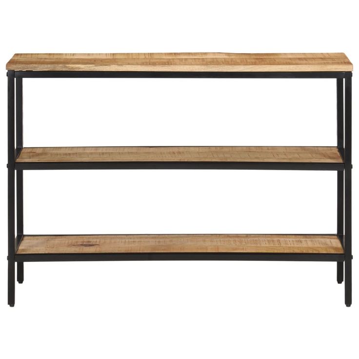 Konsolipöytä 100x35x70 cm täysi karkea mangopuu (74073)