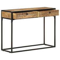 Konsolipöytä 100x35x75 cm täysi mangopuu (21713)