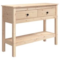 Konsolipöytä 100x35x75 cm täysi mänty (14624)