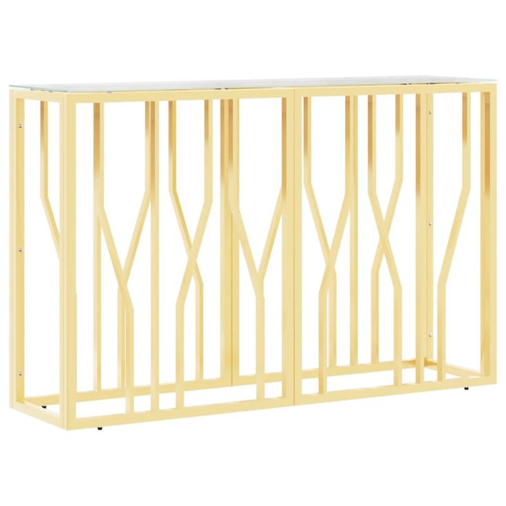 Konsolipöytä 110x30x70 cm ruostumaton teräs ja lasi (50026)