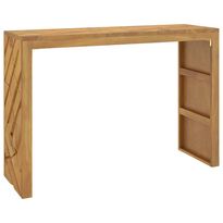 konsolipöytä 110x35x75 cm massiivipuuta tiikiä (09314)