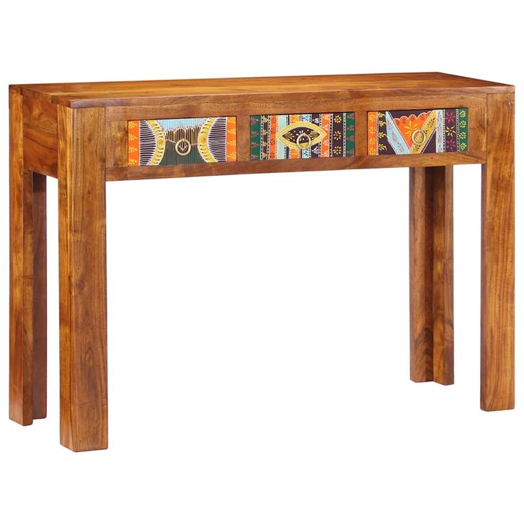 Konsolipöytä 110x35x75 cm täysi akasiapuu (16497)