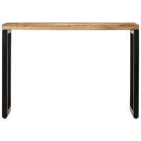 Konsolipöytä 110x35x76 cm täysi karkea mangopuu (53909)