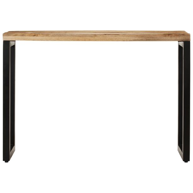 Konsolipöytä 110x35x76 cm täysi karkea mangopuu (53909)