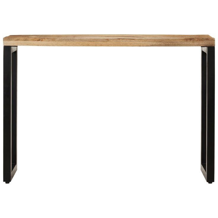 Konsolipöytä 110x35x76 cm täysi karkea mangopuu (53909)