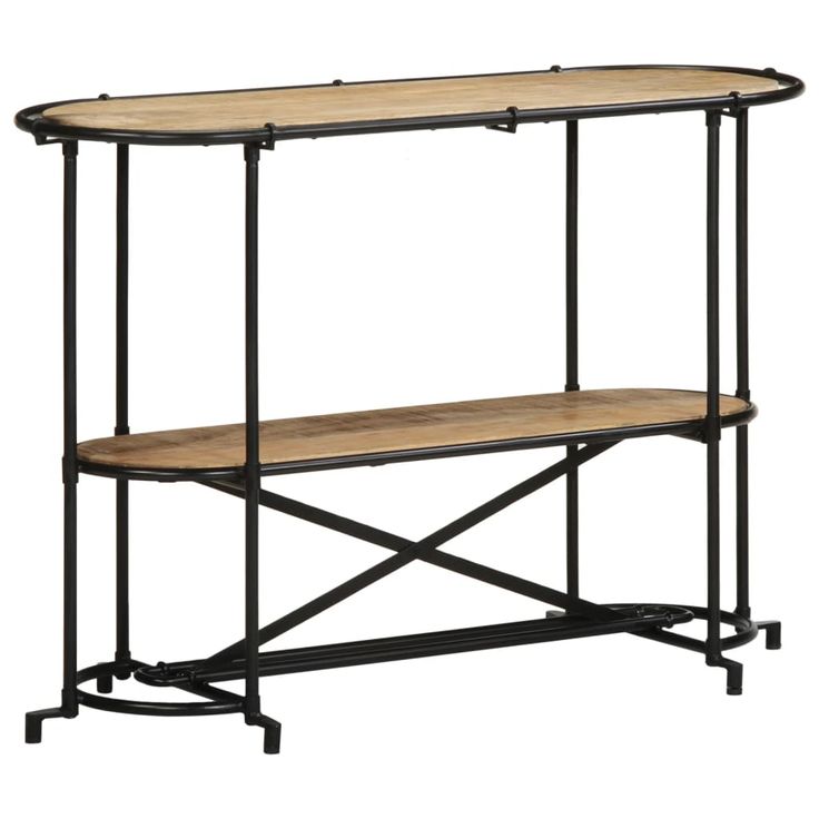 konsolipöytä 110x42x76 cm massiivipuuta karkea mango (13500)