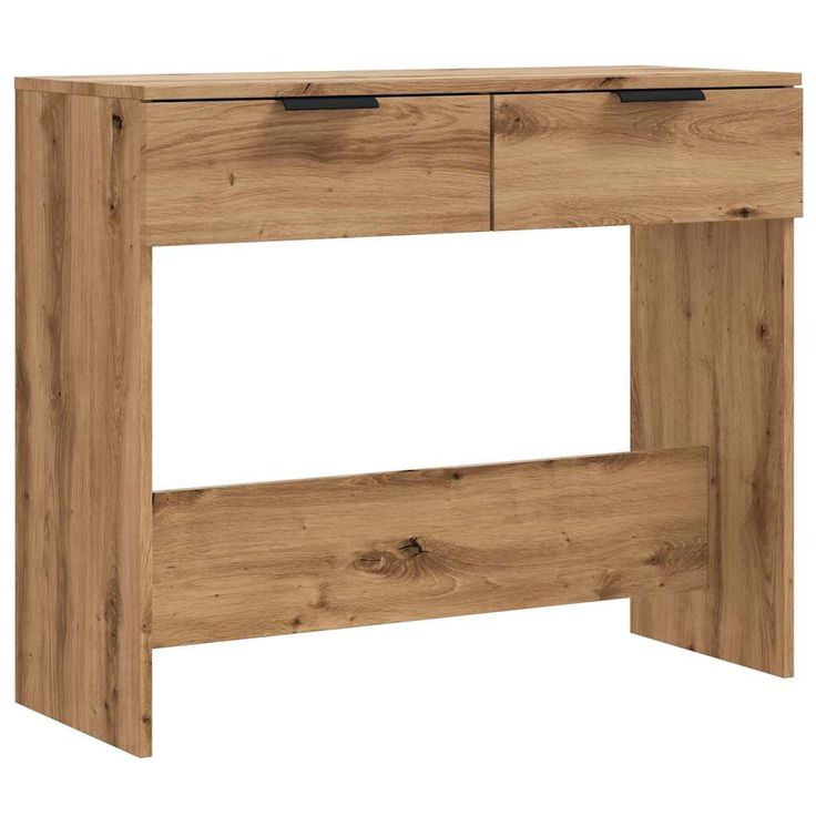 Konsolipöytä artesaani tammi 90x36x75 cm tekninen puu (56946)