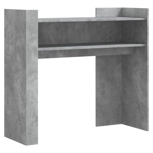 Konsolipöytä betoninharmaa 100x35x90 cm lastulevy (48468)