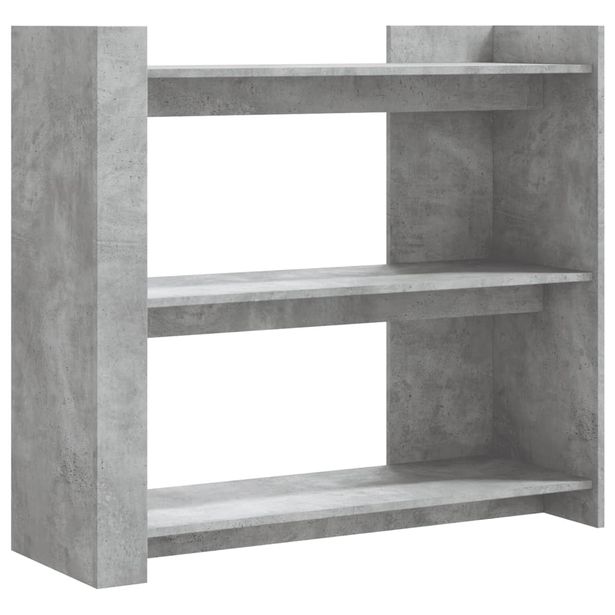 Konsolipöytä betoninharmaa 100x35x90 cm lastulevy (48475)
