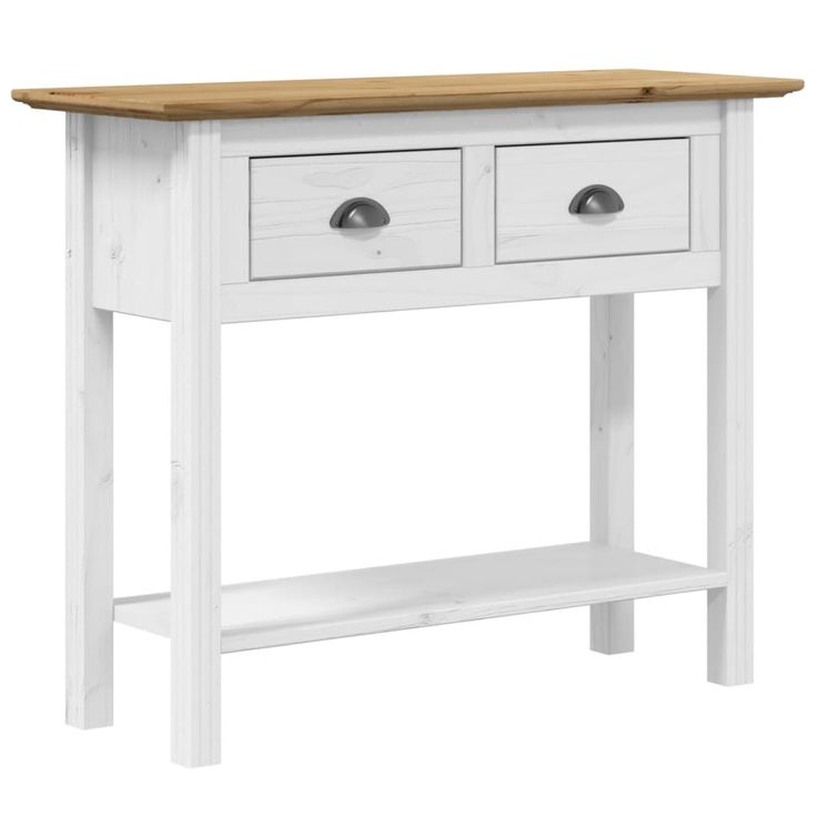 Konsolipöytä BODO ruskea 91x35x74 cm täysi mänty (55072)