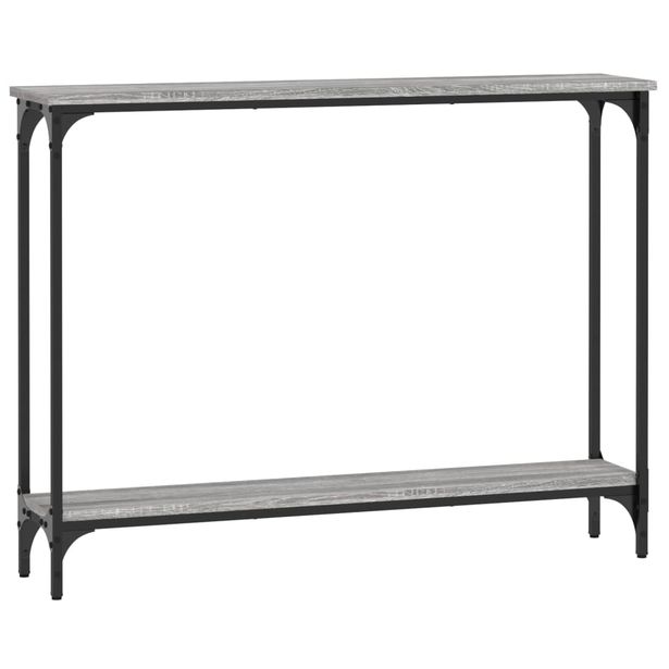 Konsolipöytä harmaa Sonoma 100x22,5x75 cm tekninen puu (34018)