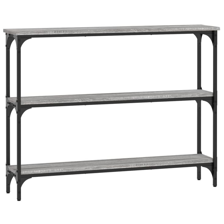 Konsolipöytä harmaa Sonoma 100x22,5x75 cm tekninen puu (34028)