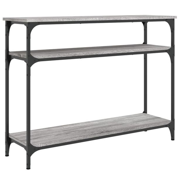 Konsolipöytä harmaa Sonoma 100x29x75 cm tekninen puu (34038)