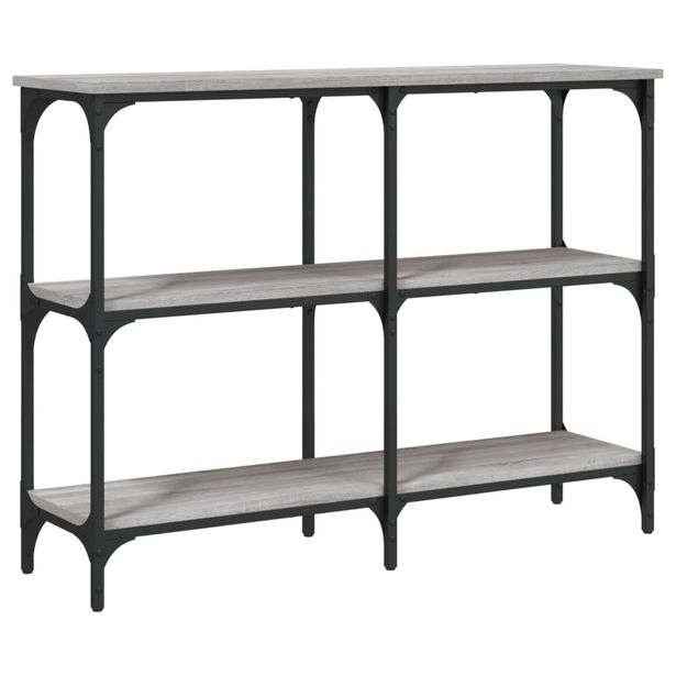 Konsolipöytä harmaa Sonoma 100x29x75 cm tekninen puu (34103)