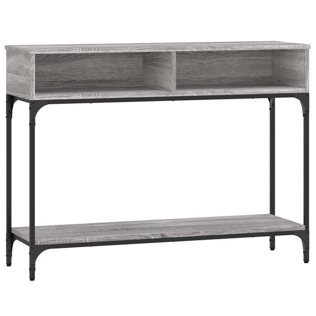 Konsolipöytä harmaa Sonoma 100x30,5x75 cm tekninen puu (33391)