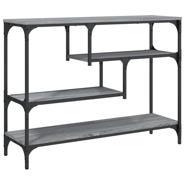 Konsolipöytä harmaa Sonoma 100x30x75 cm tekninen puu (38916)