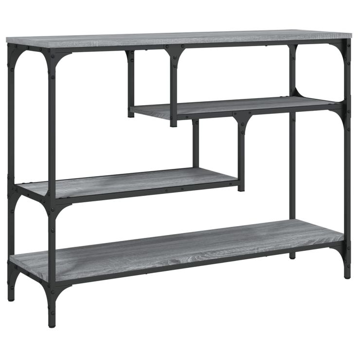 Konsolipöytä harmaa Sonoma 100x30x75 cm tekninen puu (38916)