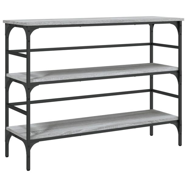 Konsolipöytä harmaa Sonoma 100x32x75 cm tekninen puu (39051)